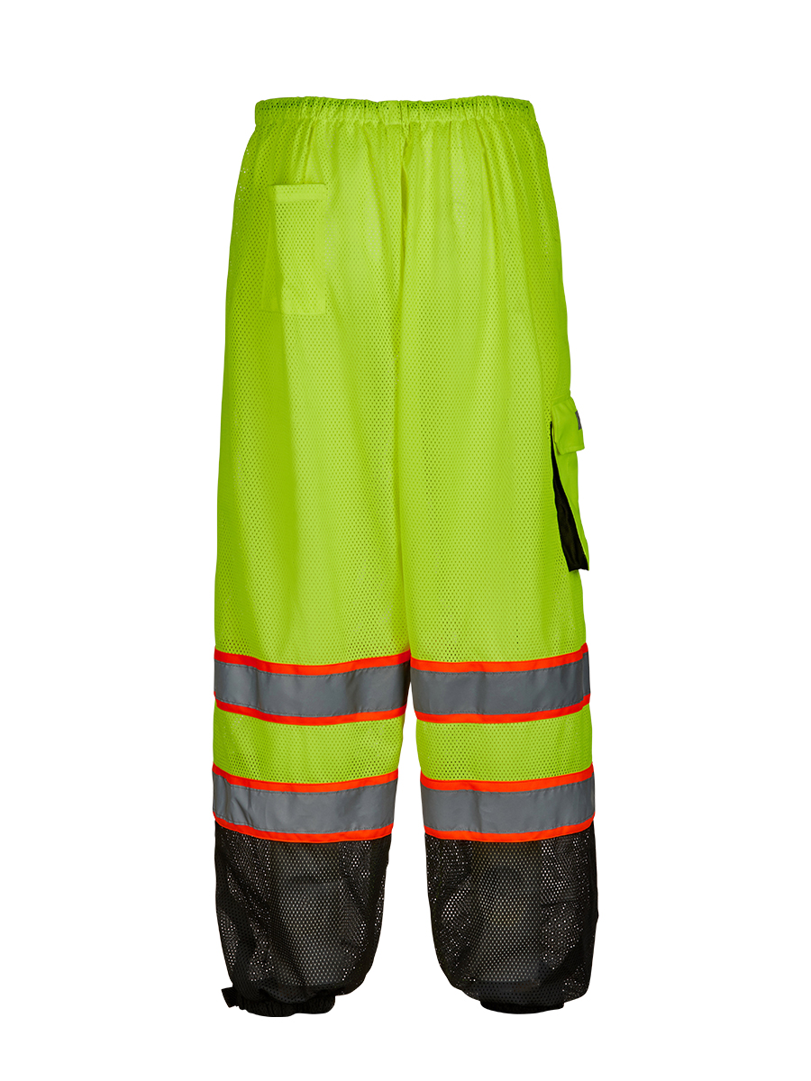 Picture of Max Apparel MAX125 Class E Mesh Pants, Safety Green/Black